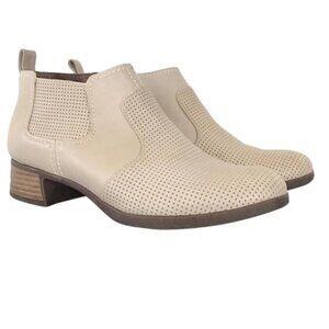 DANSKO Lola Sand Perforated Ankle Bootie Size 42/11.5-12 New W/O Box *FLAW*